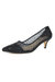 Womens/Ladies Alisha Faux Gemstone Court Shoes - Black
