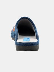 Womens/Ladies Anther Felt Slippers - Blue