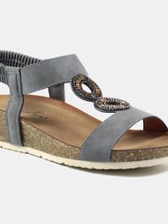Womens/Ladies Barwell Sandals - Gray - Gray