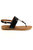 Womens/Ladies Dawley Sandals - Black - Black