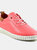 Womens/Ladies Flamborough Leather Shoes - Pink
