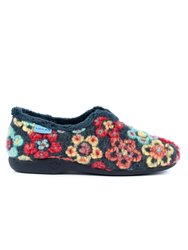 Womens/Ladies Hippy Flower Slippers