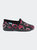 Womens/Ladies Jolly Hearts Slippers (Black/Pink)