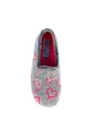 Womens/Ladies Jolly Hearts Slippers