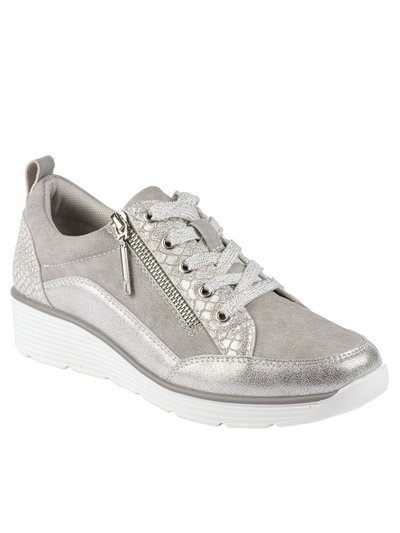 Lunar Womens/Ladies Kiley Sneakers- Silver product