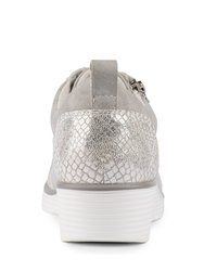 Womens/Ladies Kiley Sneakers- Silver