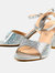 Womens/Ladies Krystal Diamante Sandals - Silver