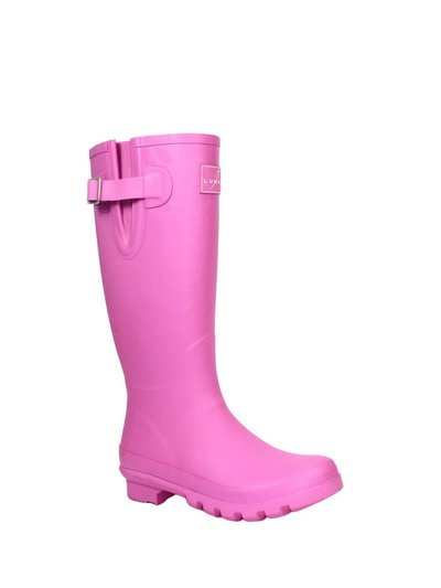 Lunar Womens/Ladies Largo Rubber Galoshes - Pink product