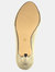 Womens/Ladies Lyla Peep Toe Court Shoes - Gold