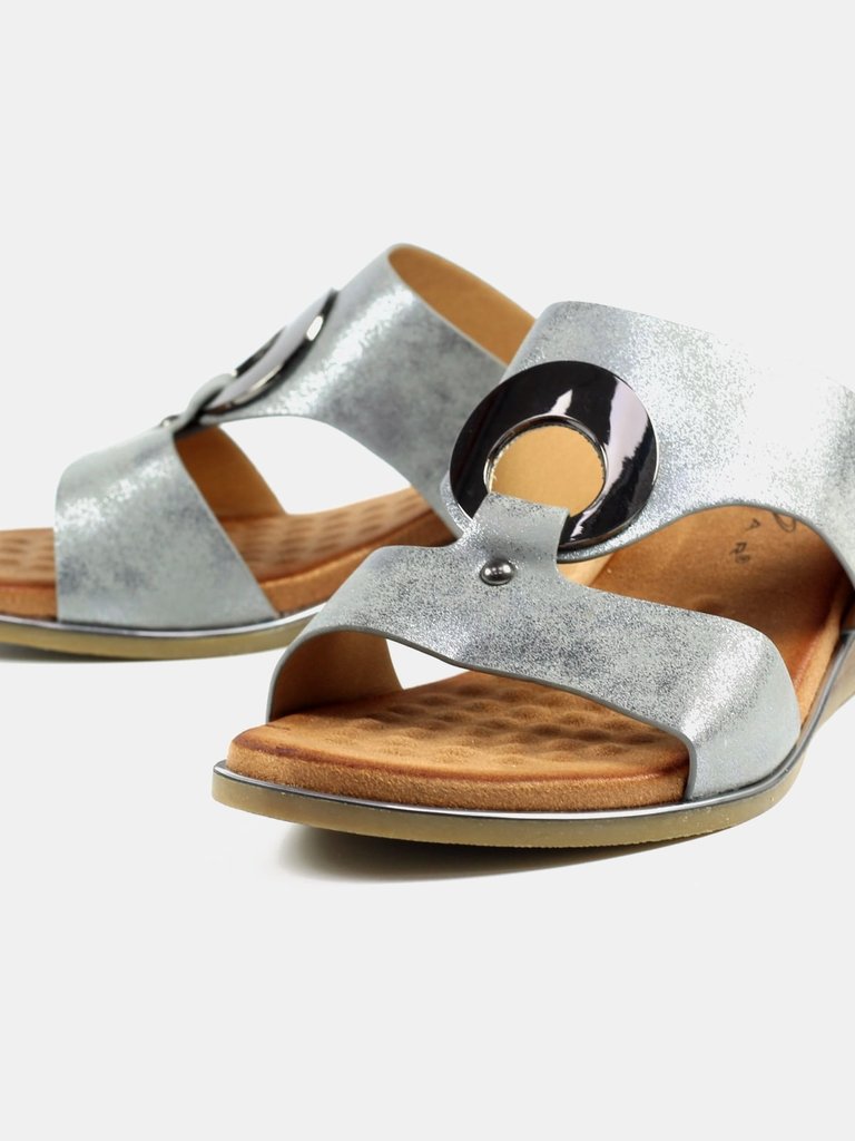 Womens/Ladies Manby Sandals - Pewter - Pewter