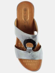 Womens/Ladies Manby Sandals - Pewter