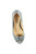 Womens/Ladies Mira Diamante Peep Toe Court Shoes - Pewter