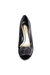 Womens/Ladies Ripley Satin Court Shoes - Black