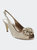  Womens/Ladies Sabrina Corsage Court Shoes - Taupe - Taupe