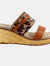 Womens/Ladies Saphira Wedge Sandals - Tan