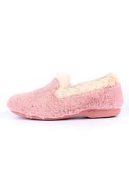 Womens/Ladies Shake Faux Fur Trim Slippers