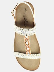 Womens/Ladies Sidcup Sandals - White