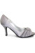 Womens/Ladies Sienna Diamante Court Shoes - Light Grey