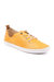 Womens/Ladies St Ives Leather Sneakers - Tangerine/White