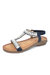 Womens/Ladies Tancy Pearl Sandals - Blue