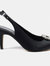 Womens/Ladies Venice Sling Back Sandals - Black