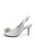 Womens Sabrina Corsage Court Shoes - Gray