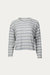 Cropped Striped Top - Heather Grey/Cream