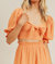 Cropped Sweetheart Top - Tangerine