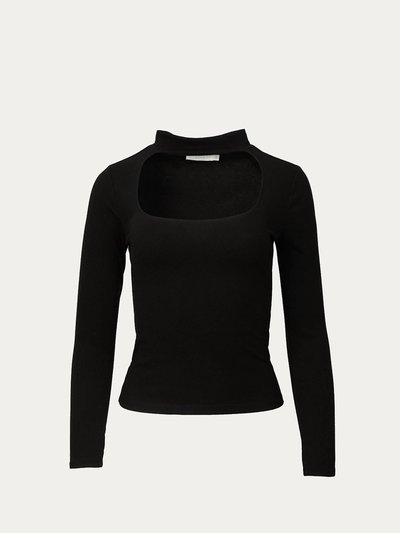 Lush Cutout Mock Neck Top product