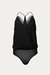 Lace-Trimmed Bodysuit - Black