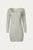 Ribbed Mini Dress - Heather Grey