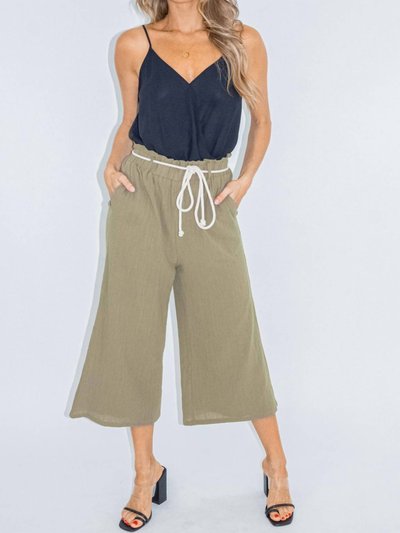 Lush Rope Belt Culotte Pant product