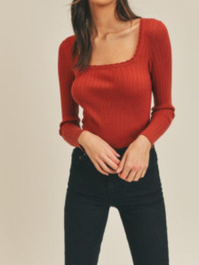 Lush Scallop Square Neck Crop Top product