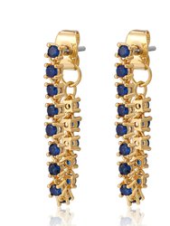 Ballier Chain Studs - Blue Sapphire Gold - Blue Sapphire Gold