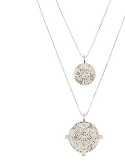 Luv AJ Evil Eye Double Coin Necklace product