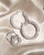 Pave Baby Celine Hoops Earrings - Silver