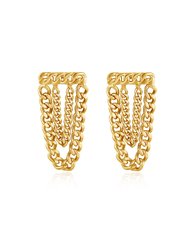 The Louis Chain Studs - Gold