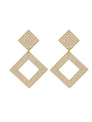 The Pave Princess Earrings - Gold
