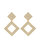 The Pave Princess Earrings - Gold