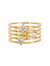 Triple Stone Stack Ring - Gold - Gold