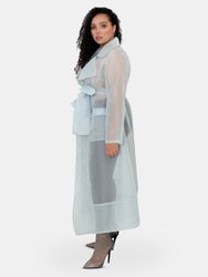 Cherish Organza Belted Trench