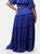 Mazarine Blue Aisha Tiered Maxi Skirt