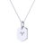 Aries Ram Diamond Constellation Tag Pendant Necklace In Sterling Silver