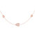 Avani Raindrop Layered Diamond Necklace in 14K Rose Gold Vermeil on Sterling Silver - Rose Gold
