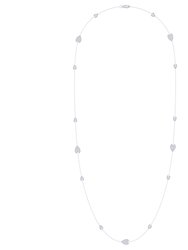 Avani Raindrop Layered Diamond Necklace In Sterling Silver