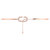 Celia C Adjustable Diamond Cuff in 14K Rose Gold Vermeil on Sterling Silver