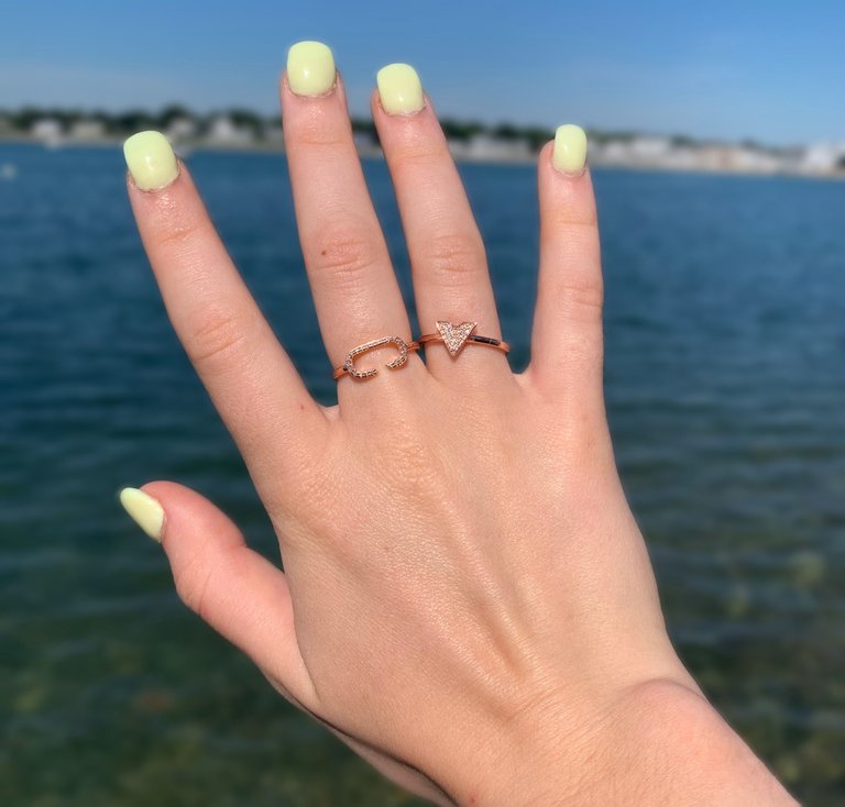 Celia C Diamond Ring in 14K Rose Gold Vermeil on Sterling Silver