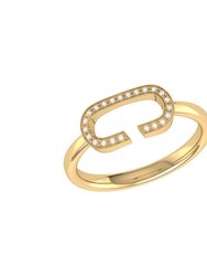 Celia C Diamond Ring In 14K Yellow Gold Vermeil On Sterling Silver - Yellow Gold