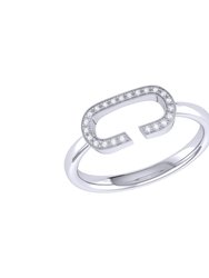 Celia C Diamond Ring in Sterling Silver - Silver