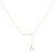 Crane Lariat Bolo Adjustable Triangle Diamond Necklace In 14K Yellow Gold Vermeil On Sterling Silver